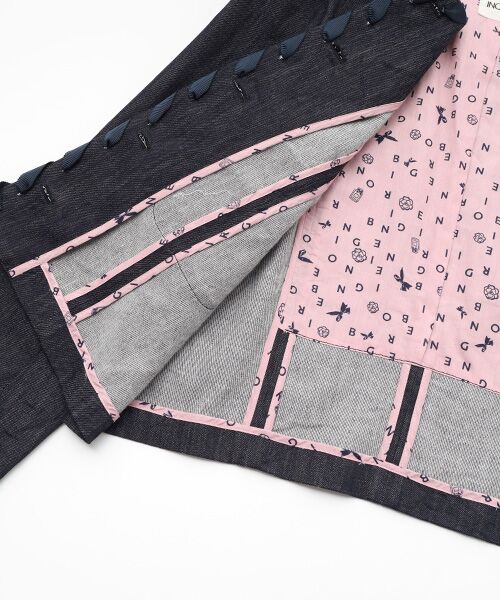 セール】 デニムノーカラージャケット （Gジャン・デニムジャケット