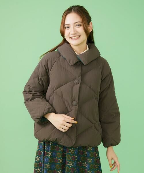 セール】 【2WAY】リバーシブルショートダウン （ダウンジャケット