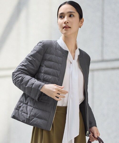 カタログ掲載】ライトダウンリバーシブルノーカラー ジャケット