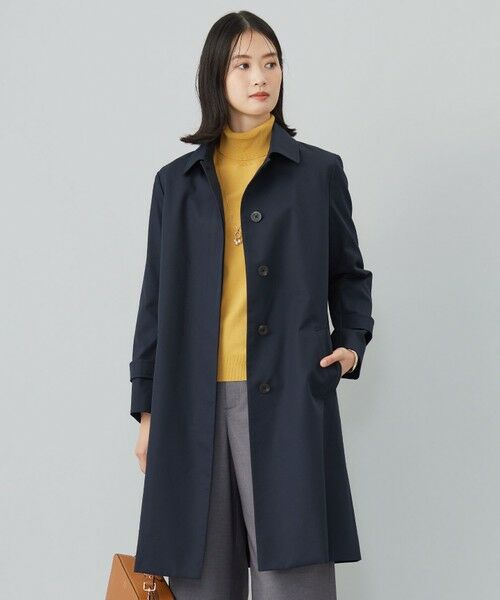 コンパクトギャバ ステンカラーコート （ステンカラーコート）｜J