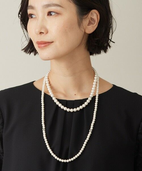 3way】2連パール ネックレス （ネックレス・ペンダント・チョーカー