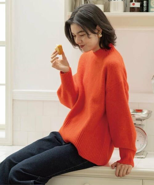 セール】 ふわふわハイネックニット【洗濯機OK】 （ニット・セーター