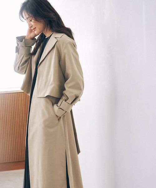 セール】 【洗える】4WAYトレンチ コート （トレンチコート）｜L size