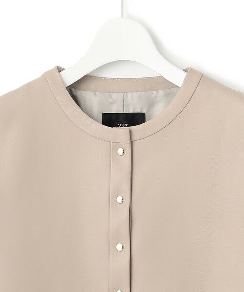 セール】 ラムレザー ノーカラージャケット （ノーカラージャケット