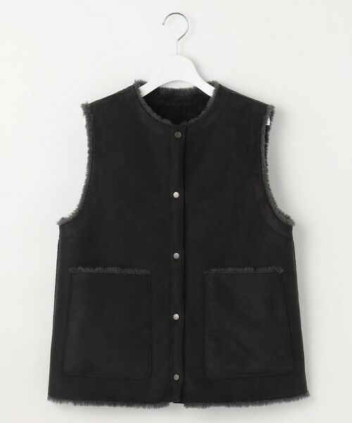 リバーシブルエコメリノムートン ジレ （ベスト）｜L size ONWARD