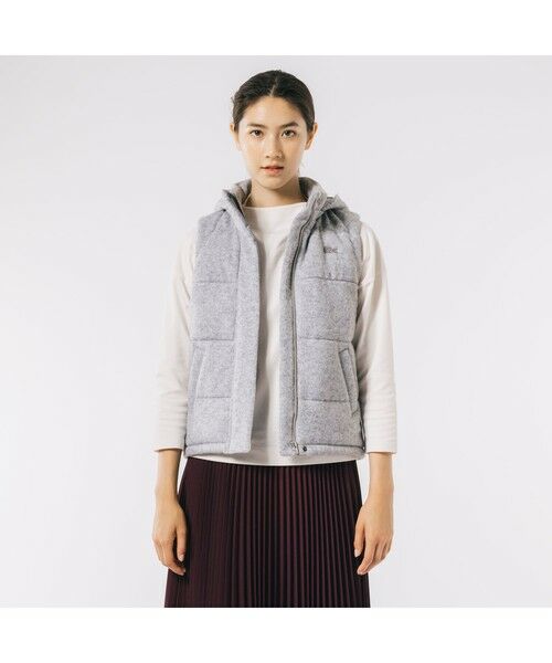 セール】 ウールニット中綿ベスト （ダウンジャケット・ベスト