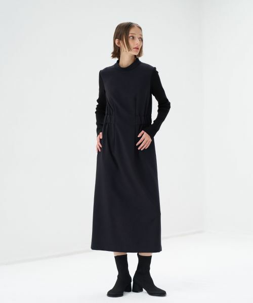 セール】 TRダブルクロスニットスリーブワンピース （ドレス）｜LANVIN