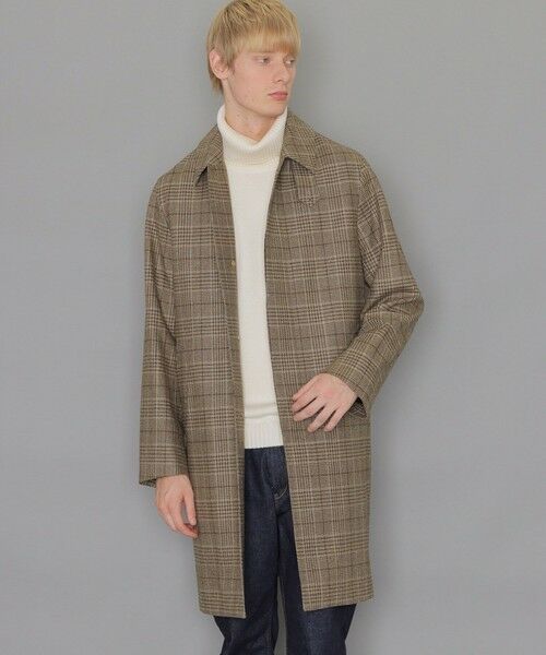 DUNFORD】【Loro Piana Fabric】グレンチェックウールステンカラー