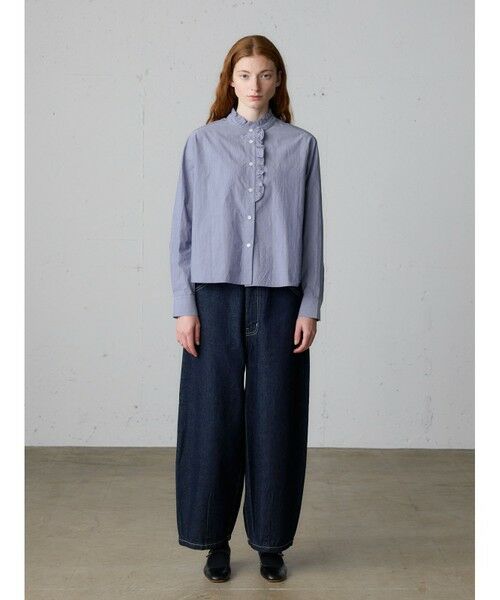 セール】 MidiUmi フロントハーフフリルシャツ （シャツ・ブラウス