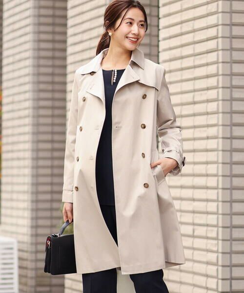ベーシックトレンチコート/撥水加工・防花粉 （トレンチコート）｜MK