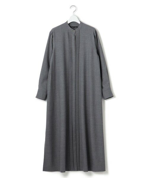 セール】 【洗える】ウールストレッチツイル シャツワンピース （ミニ