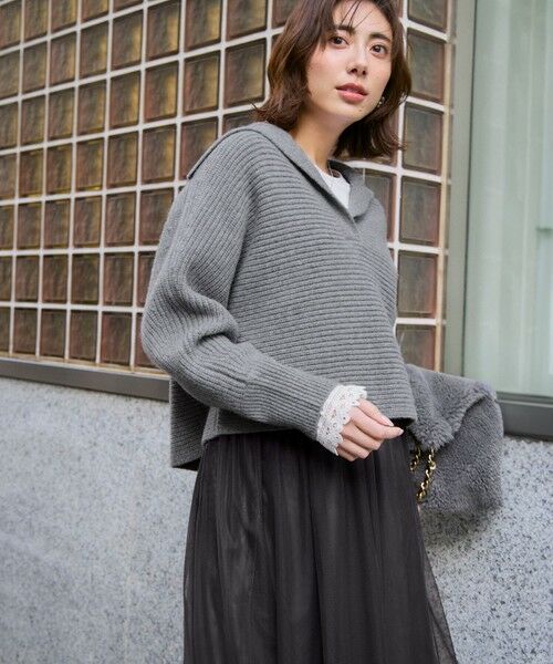 ナチュラルコットンベア レースレイヤード カットソー （カットソー