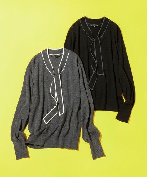 セール】 【洗える】ウーステッドウール ボウタイ ニット （ニット