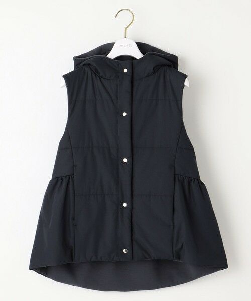 セール】 【2WAY】フェミニンペプラムパデット ベスト （ダウン