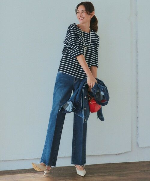 RED CARD TOKYO×23区】デニム フレアパンツ （デニムパンツ）｜S size