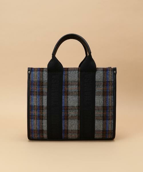 セール】 タータンチェック スクエアトート （トートバッグ
