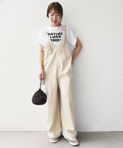 セール】 〈洗濯機可能〉ミリタリー 裾 ドロスト オールインワン