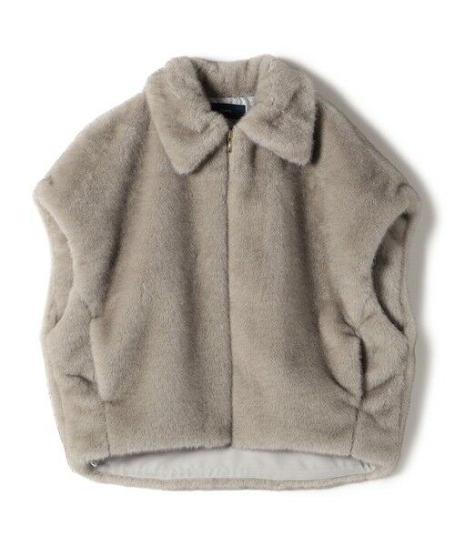 セール】 【WEB限定】グラデーション ファー ジップ ベスト （その他