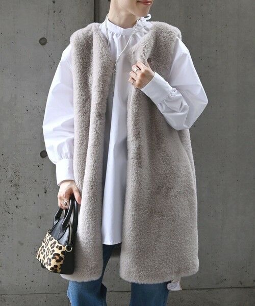 SEADRAKE: フェイク ファー ジレ （ベスト）｜SHIPS / シップス