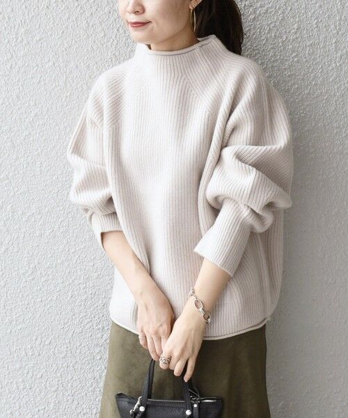 セール】 〈手洗い可能〉5Gウールカシミヤアゼプルオーバー◇ （ニット