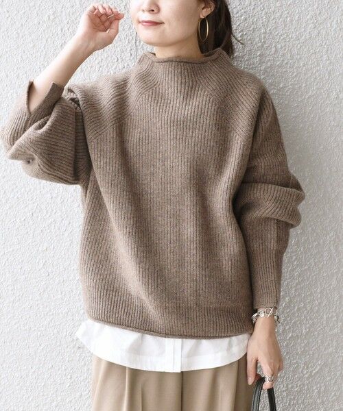 セール】 〈手洗い可能〉5Gウールカシミヤアゼプルオーバー◇ （ニット