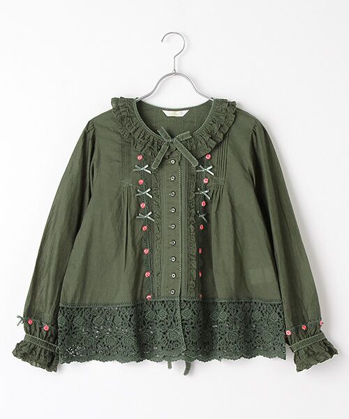 セール】 ローズレース使いブラウス （シャツ・ブラウス）｜PINK HOUSE