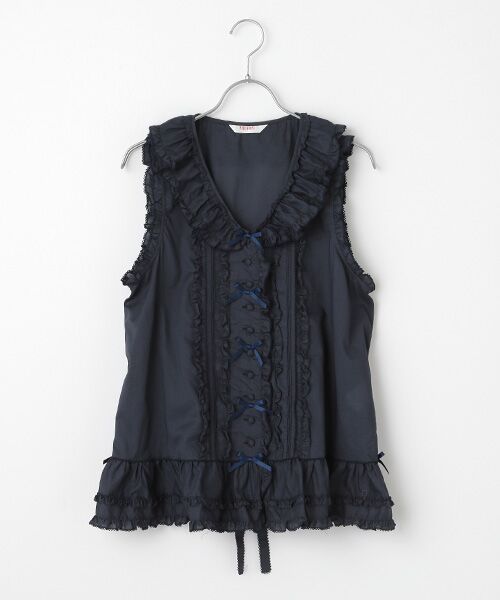 セール】 リボン使いローンフリルベスト （ベスト）｜PINK HOUSE