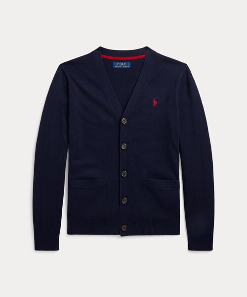 ボーイズ 8才～20才)コットン Vネック カーディガン （カーディガン