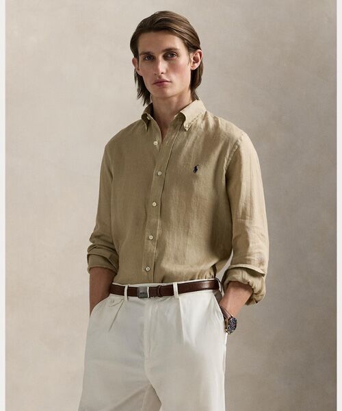クラシック フィット リネン シャツ （シャツ・ブラウス）｜POLO RALPH