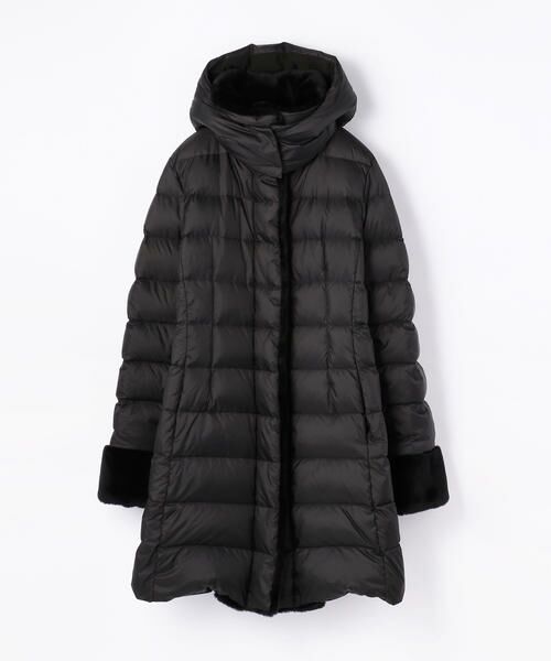 セール】 タフタファーコンビ ライトダウンコート （ダウンジャケット