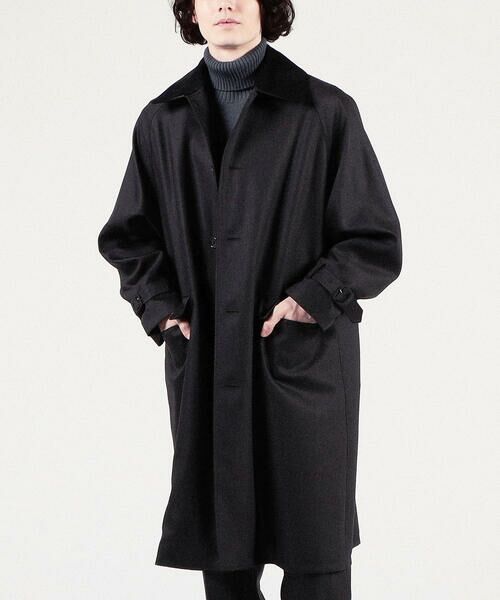 セール】 シェットランドウール ステンカラーコート （ステンカラー