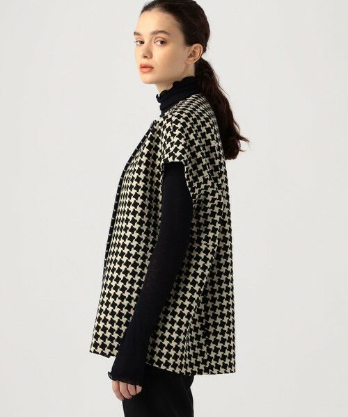 セール】 ドビーハウンドトゥース バレルジレ （ベスト