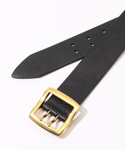 セール】 MAISON BOINET スクエアバックルレザーベルト （ベルト