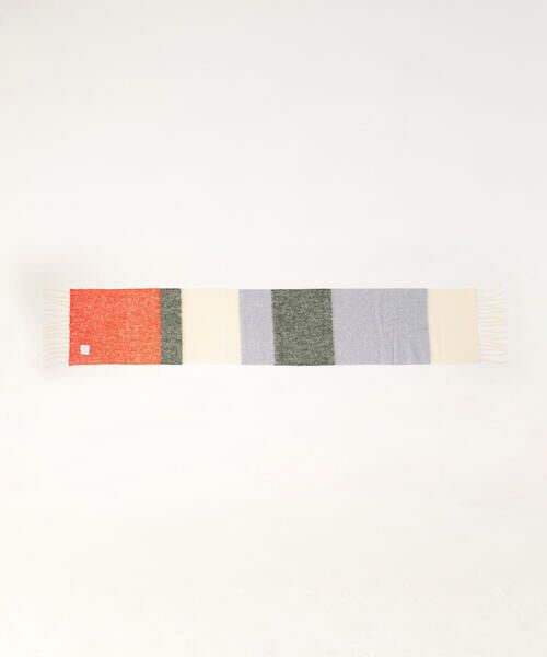 セール】 TOMORROWLAND アルパカナイロン ボーダーロングストール