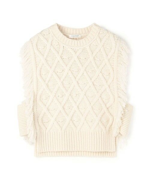 セール】 パターンケーブル クルーネックベスト （ニット・セーター