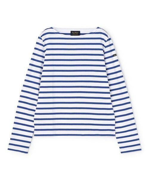 LE MINOR ボートネックストライププルオーバー （カットソー