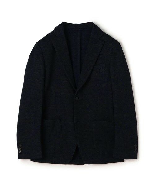 セール】 ウールコットンダブルジャガード シングルブレステッド2B