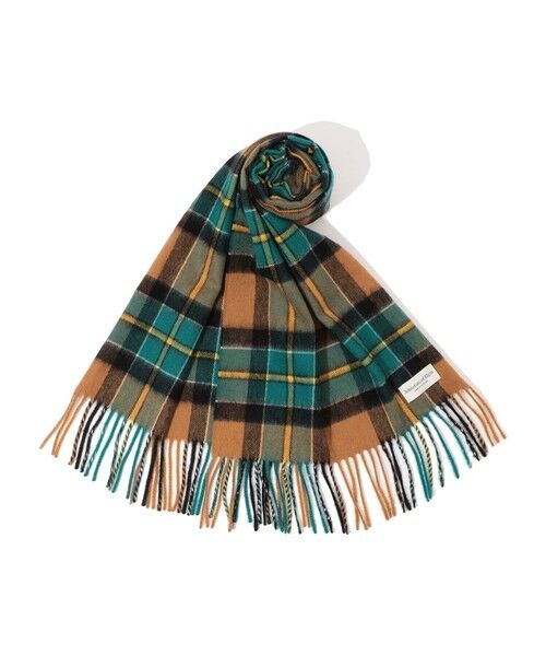 Johnstons of Elgin カシミヤ タータンチェックマフラー （マフラー