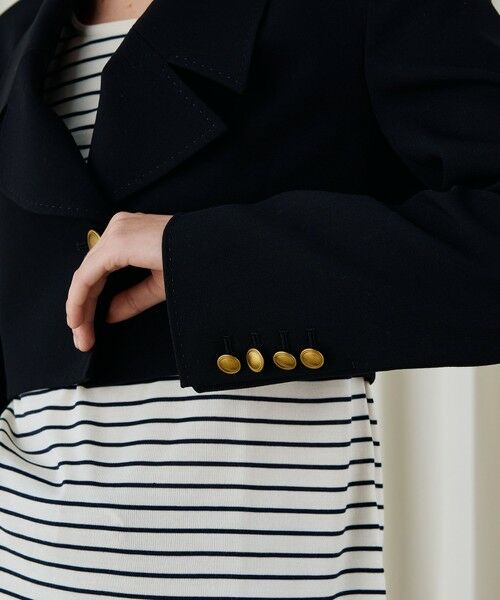 セール】 ソフトウールオックス クロップドジャケット （テーラード