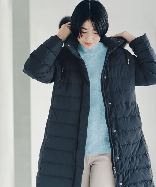 フォックスファー付ダウンコート （その他アウター）｜TAKASHIMAYA