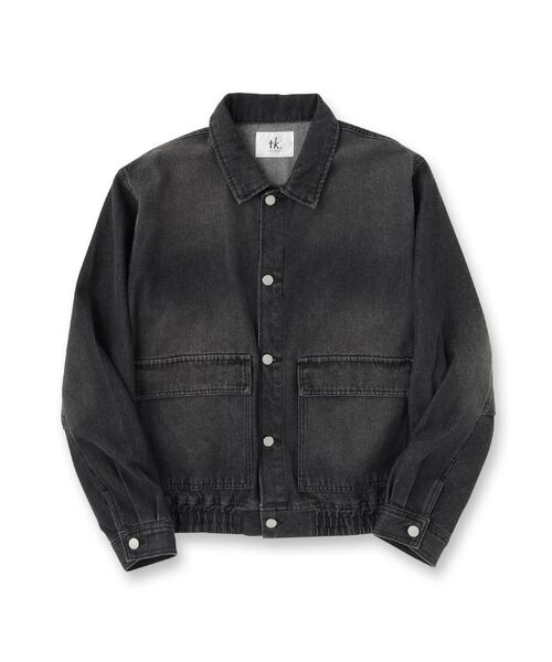 セール】 【上下2点セット】デニムブルゾン＋ワイドデニムパンツ （G