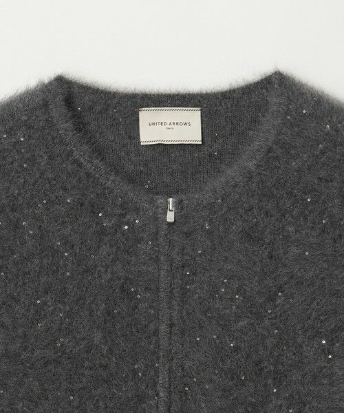 セール】 フォックスカシミヤ スパンコール ジップ ベスト （ベスト