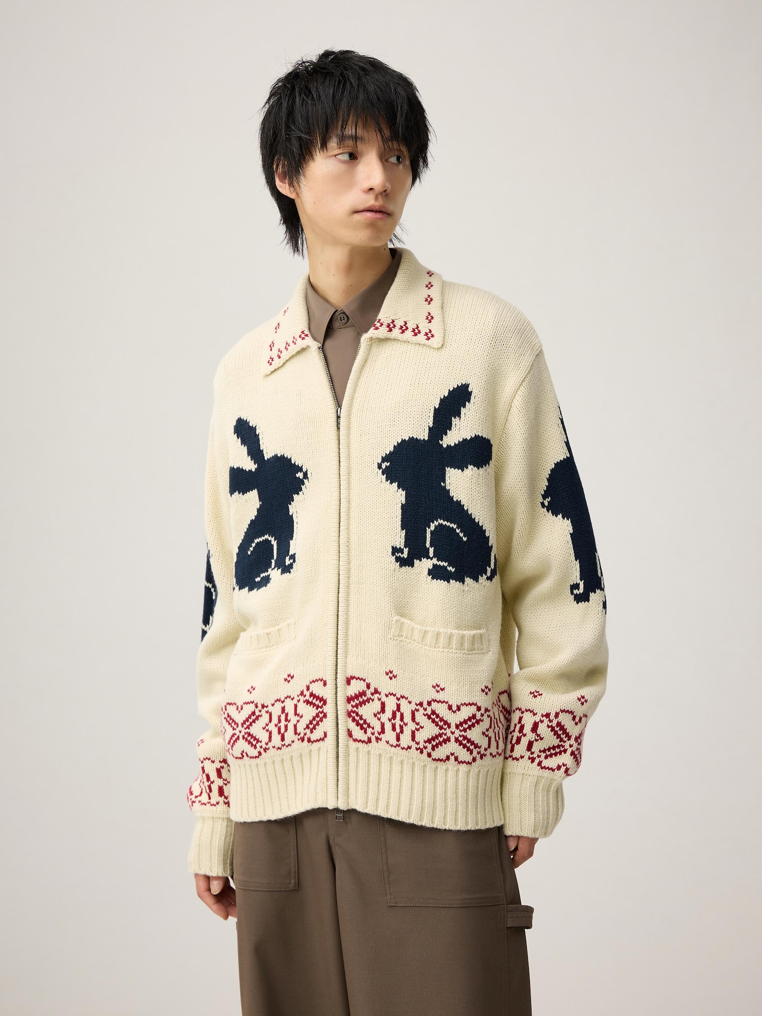 Full-Zip Knitted Jacket | by rokh | GU US