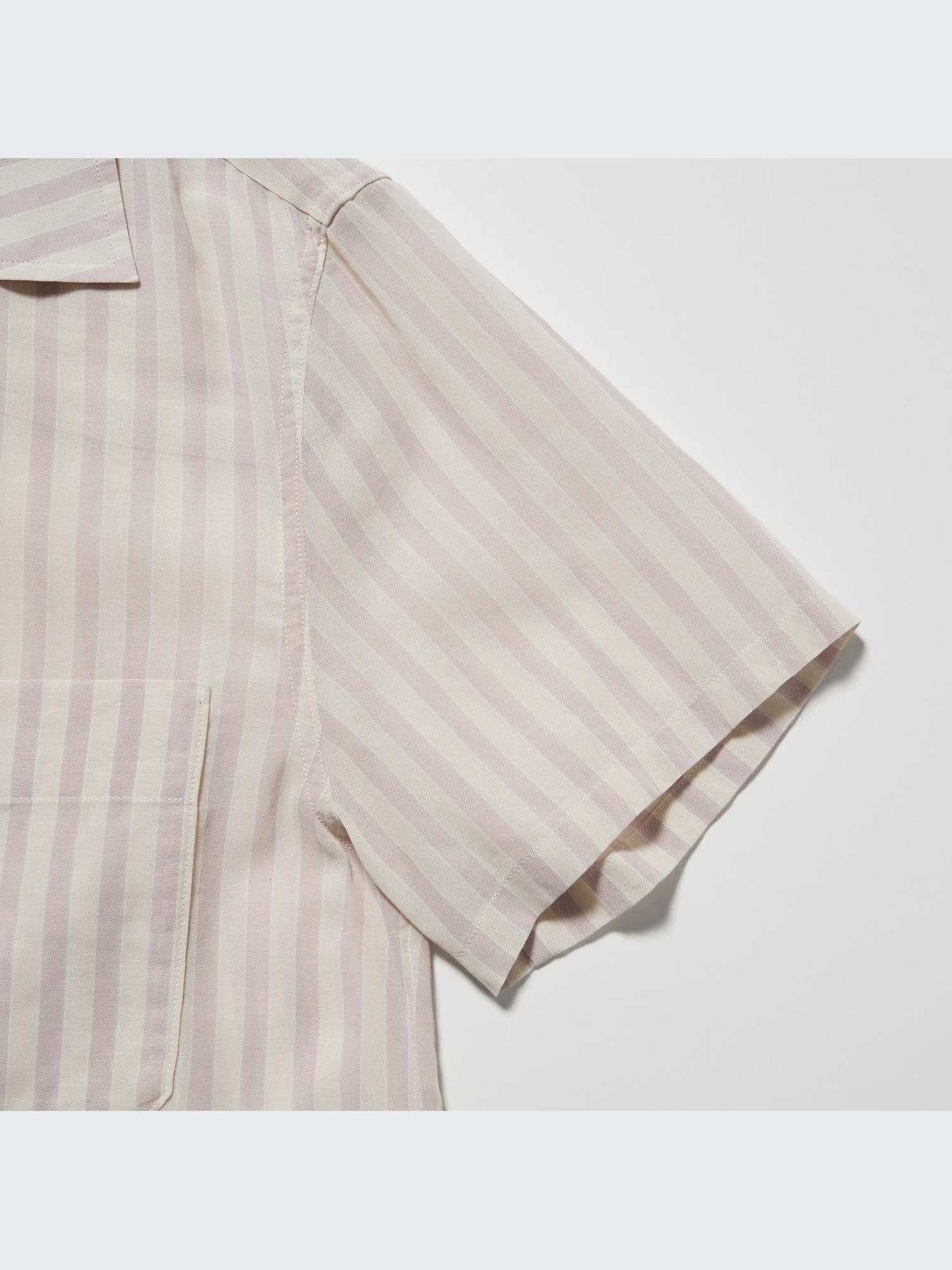 ユニクロ公式 | シアーコットンストライプシャツ（半袖）