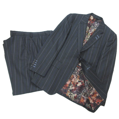 ポールスミス PAUL SMITH セットアップ スーツ ストライプ 裏地花柄