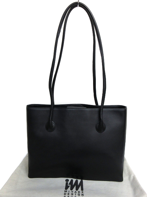 イッセイミヤケ ISSEY MIYAKE レザー ショルダー トート バッグ 鞄 本