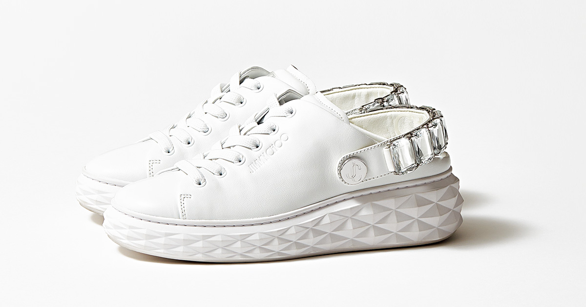 きれいめ「白スニーカー」に新星登場！クリスタル付きでリッチ感抜群