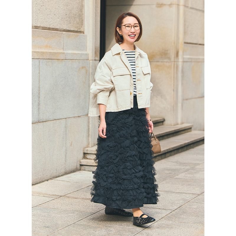 ジレ、スカートetc.】関西で人気炸裂『シーニュ』がキレイめママに続々