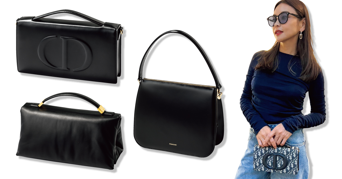 滝沢眞規子さんの最新トレンド】クラシカルな“トップハンドルBAG”を