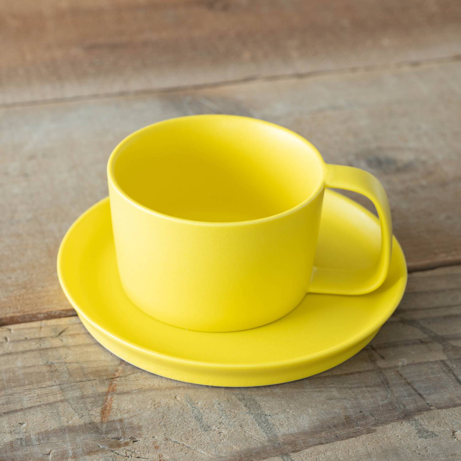 晋山窯ヤマツ moment cup & sauser set イエロー[定番] - 業務用食器
